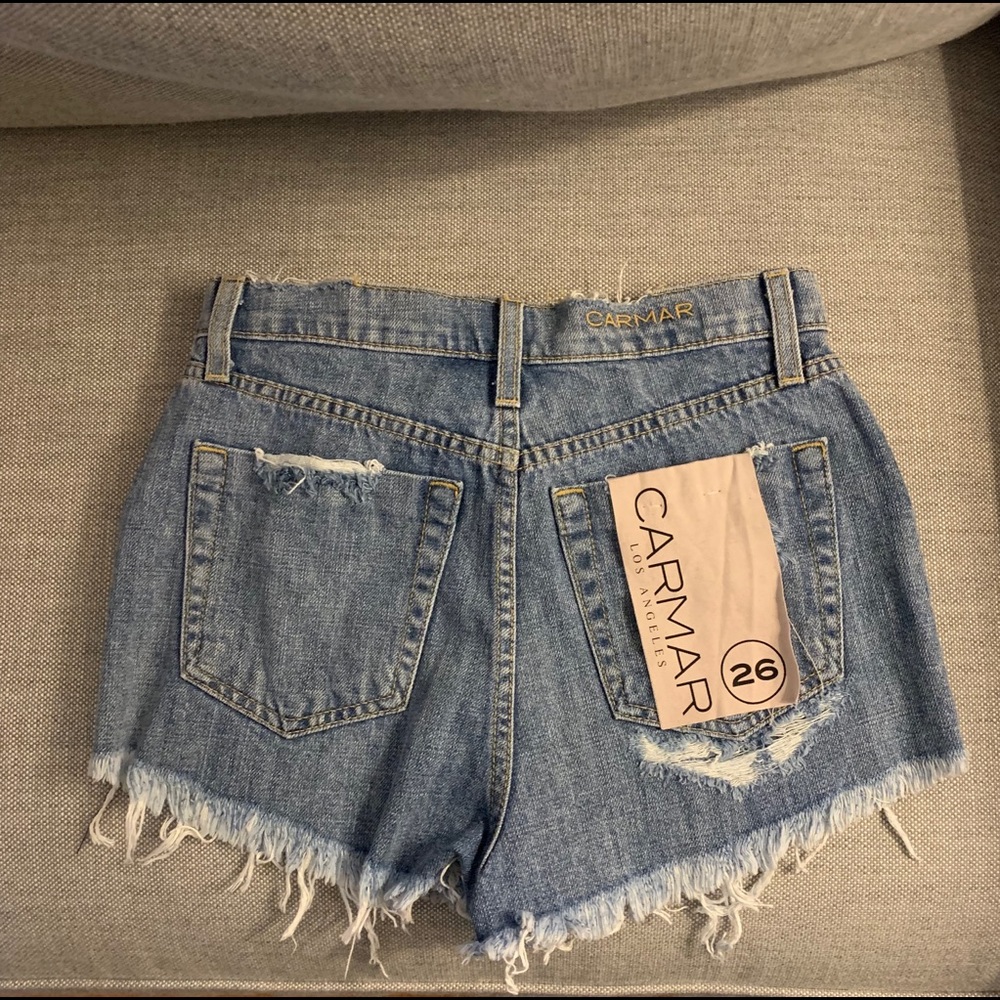 Carmar Denim Distressed Shorts - Picture 2 of 7